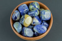 Natural Lapis LazuliTumbled Nuggets- 100 grams-3.5 ounces - .5 inch-1.5 inch Size- Roughly 15 pcs per bag