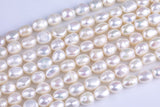 7-8mm, 8-9mm, 9-10mm Flat Potato Nugget Pearl A Quality Round Freshwater Pearl