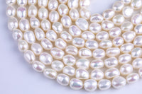 7-8mm, 8-9mm, 9-10mm Flat Potato Nugget Pearl A Quality Round Freshwater Pearl