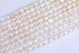 7-8mm, 8-9mm, 9-10mm Flat Potato Nugget Pearl A Quality Round Freshwater Pearl