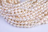 7-8mm, 8-9mm, 9-10mm Flat Potato Nugget Pearl A Quality Round Freshwater Pearl