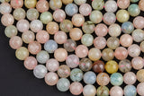 Morganite Smooth Round Beads 4mm 6mm 8mm 10mm 12mm 15.5" Strand