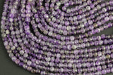 Natural Amethyst Moonstone Faceted Cube Beads Size 4-5mm 15" Strand