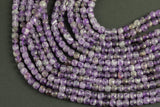 Natural Amethyst Moonstone Faceted Cube Beads Size 3.5mm 15" Strand