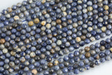 Natural Genuine Thai BLUE SAPPHIRE 15.5" - 4mm - Nice Size Hole - Diamond Cutting, High Facets- Nice and Sparkly- Faceted Rond