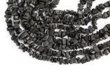 Natural Black Tourmaline Freeform - Approximately 10mm - Full 15.5 inch strand