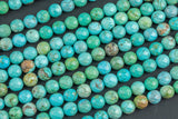 Faceted Turquoise Beads, High Quality in Faceted round, 6mm 8mm 10mm 12mm AAA Quality AAA Quality Magnesite Turquoise Gemstone Beads