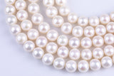 Natural 10-11mm High Quality Round Freshwater Pearl Jumbo Size AA Quality Gemstone Beads- 15 inch per strand