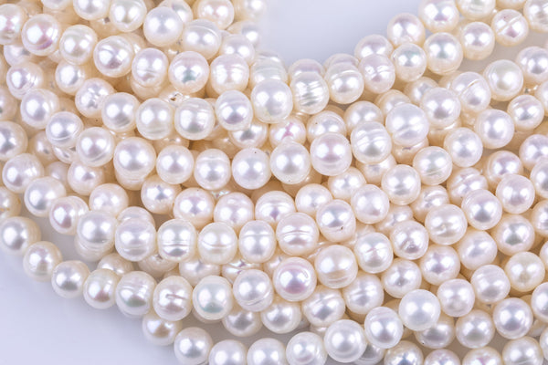 7-8mm Off Round Potato Freshwater Pearl