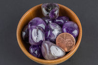 Natural Amethyst Crystal Tumbled Nuggets- 100 grams-3.5 ounces - .5 inch-1.5 inch Size- Roughly 15 pcs per bag