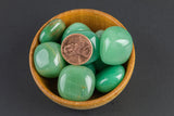 Natural Green Aventurine Tumbled Nuggets- 100 grams-3.5 ounces - .5 inch-1.5 inch Size- Roughly 8 pcs per bag