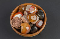 Natural Carnelian Tumbled Nuggets- 100 grams-3.5 ounces - .5 inch-1.5 inch Size- Roughly 15 pcs per bag