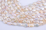 12mm to 13mm Coin Pearl Freshwater Pearl, Full strands