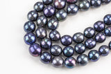 Peacock 11-14mm High Quality Round Freshwater Pearl Jumbo Size- 15 inch strand