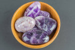 Natural Amethyst Tumbled Nuggets- 100 grams-3.5 ounces - .5 inch-1.5 inch Size- Roughly 7 pcs per bag