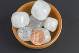 Natural Snowy Quartz Crystal Tumbled Nuggets- 100 grams-3.5 ounces - .5 inch-1.5 inch Size- Roughly 7 pcs per bag