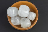 Natural Snowy Quartz Crystal Tumbled Nuggets- 100 grams-3.5 ounces - .5 inch-1.5 inch Size- Roughly 7 pcs per bag