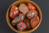 Natural Red Lightning Agate Nuggets- 100 grams-3.5 ounces - .5 inch-1.5 inch Size- Roughly 15 pcs per bag