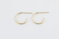 Gold Filled Stud Hoop Earing- 14/20 Gold Filled- Made in USA - 2 pieces per order- 1 pairs