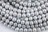 5-6mm, 6-7mm, 7-8mm, 8-9mm Freshwater Pearl-Off Round Gray Freshwater Pearl