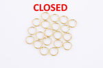 Jump Rings Closed Gold Filled Jump Rings 5mm 6mm Closed Jump Ring 20pcs