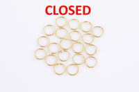 Jump Rings Closed Gold Filled Jump Rings 5mm 6mm Closed Jump Ring 20pcs