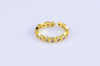 1 pc Gold Ring Dainty Ring, Adjustable Ring, Minimalist Cz Ring, Micro Pave Ring, Gold Open Ring, Dainty Jewelry