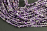 Natural Amethyst Moonstone Faceted Cube Beads Size 4-5mm 15" Strand