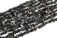 Natural Black Tourmaline Freeform - Approximately 10mm - Full 15.5 inch strand