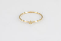 Star Gold Filled Stack Ring, 14k Gold Filled Ring, Made in USA, Thin Gold Ring, 14k Gold Ring,Simple Gold Ring,Stack Gold Ring