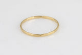Hammered Gold Filled Ring, 14k Gold Filled Ring, Made in USA, Thin Gold Ring, 14k Gold Ring,Simple Gold Ring,Stack Gold Ring