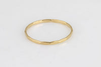 Hammered Gold Filled Ring, 14k Gold Filled Ring, Made in USA, Thin Gold Ring, 14k Gold Ring,Simple Gold Ring,Stack Gold Ring