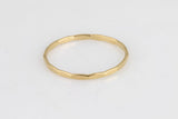 Hammered Gold Filled Ring, 14k Gold Filled Ring, Made in USA, Thin Gold Ring, 14k Gold Ring,Simple Gold Ring,Stack Gold Ring