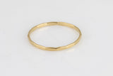 Hammered Gold Filled Ring, 14k Gold Filled Ring, Made in USA, Thin Gold Ring, 14k Gold Ring,Simple Gold Ring,Stack Gold Ring