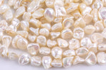 Natural 8-10mm Keishi Freshwater Pearl High Quality Flakes- Center Drilled Freshwater Pearl- 16 inch Strand