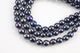 Peacock 11-14mm High Quality Round Freshwater Pearl Jumbo Size- 15 inch strand