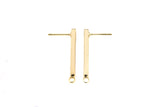 4pcs 14k Gold Plated Earring Sticks Bars Earring Findings 26mm 29mm