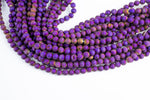 DRUZY AGATE Beads-- Metallic Purple- 8mm, 10mm, 12mm. Full 15.5 inch strand AAA Quality