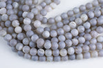 DRUZY AGATE Beads-- Mystic- 8mm, 10mm, 12mm. Full 15.5 inch strand AAA Quality