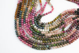 Natural Watermelon Tourmaline High Quality in Round, 4mm, 6mm, 8mm, 10mm AAA Quality Smooth Gemstone Beads