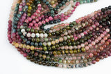 Natural Watermelon Tourmaline High Quality in Round, 4mm, 6mm, 8mm, 10mm AAA Quality Smooth Gemstone Beads