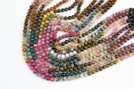 Natural Watermelon Tourmaline High Quality in Round, 4mm, 6mm, 8mm, 10mm AAA Quality Smooth Gemstone Beads