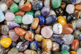 Premium One Pound Crystal Crystals Medium Tumbled Stones Beautiful Mix Chakra Stones Natural Carnelian Rose Quartz Green Aventurine - 1 lb