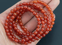 Carnelian Bracelet AAA 10mm Round Stretchy String Bracelet Natural Carnelian Bracelet 10 mm - Stone is AAA Quality Chakra Bracelets