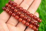 Carnelian Bracelet AAA 8mm Round Stretchy String Bracelet Natural Carnelian Bracelet 8 mm - AAA Quality Chakra Bracelets Pre-charged