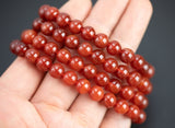 Carnelian Bracelet AAA 8mm Round Stretchy String Bracelet Natural Carnelian Bracelet 8 mm - AAA Quality Chakra Bracelets Pre-charged