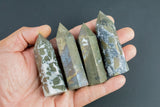 1 Pc Natural Pyrite Obelisk Tower Point wand healing crystal