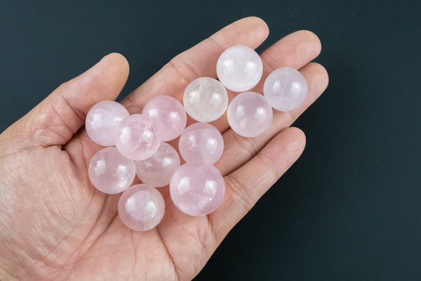 1 Pc Rose Quartz Stone Sphere- Assorted Sizes