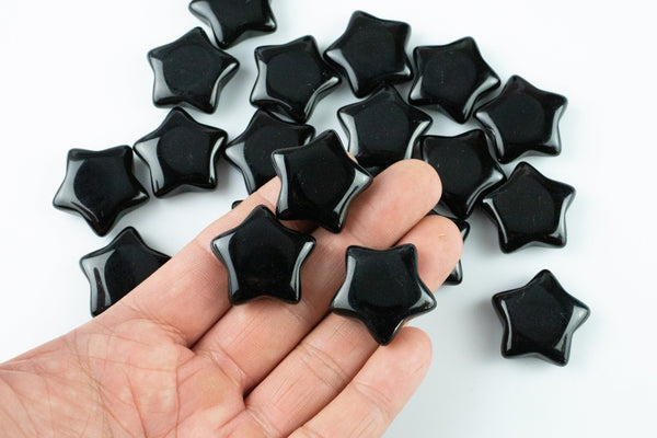 Natural Onyx Star Gemstone Star- 25mm- Large