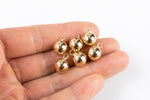 Gold Ball Charms 8mm 10mm High Quality Gold Plating